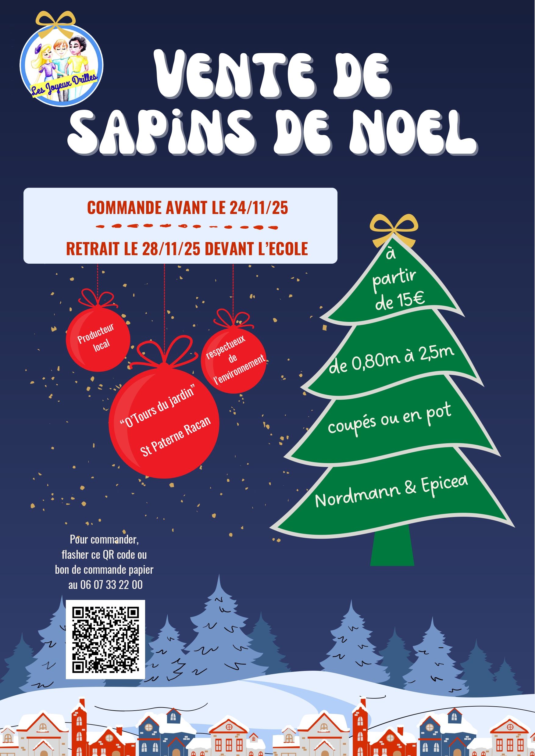 Vente de Sapins de Noël (Les Joyeux Drilles)